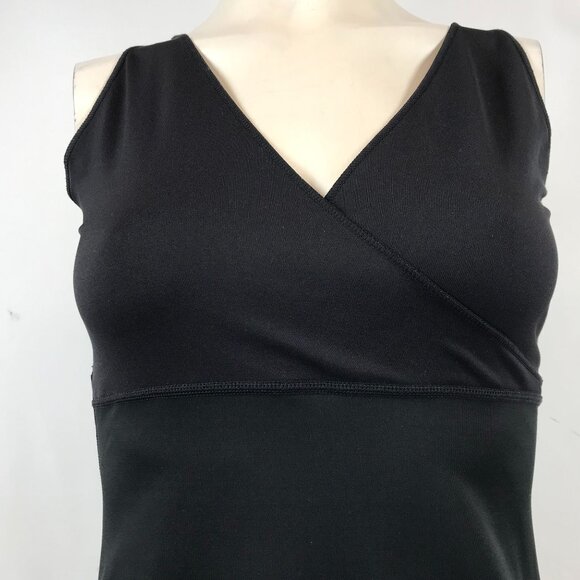 SPANX BY SARA BLAKELY - WOMENS LARGE - BLACK SLEEVELESS V NECK SHAPER TANK - Picture 2 of 5